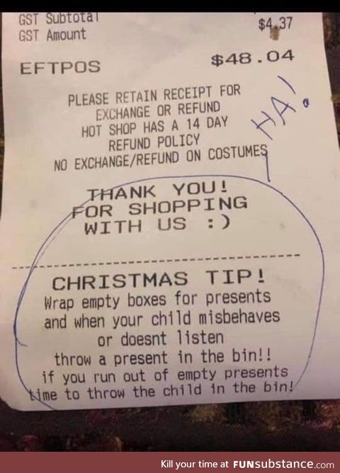 Christmas tip!
