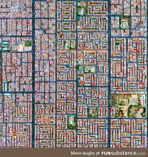 This aerial picture of Casablanca Morocco
