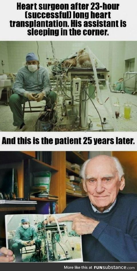 The efforts this surgeon made 25 years ago is the very reason this man is still alive