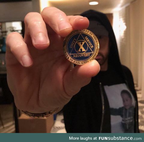 Eminem marking his tenth year sober