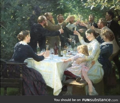 Hip, Hip, Hurrah!. 1888. Peder Severin Krøyer