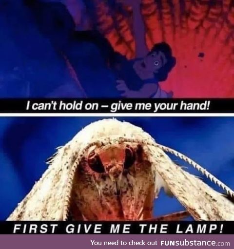 It gives us the lamp