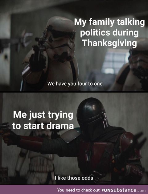 Looking forward to Thanksgiving arguments