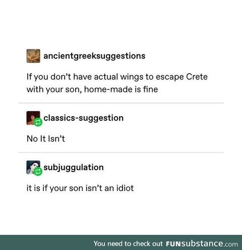 Fly, you fools