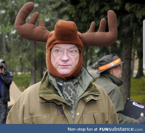 This is the king of Sweden. There are countless of pictures with him wearing silly hats