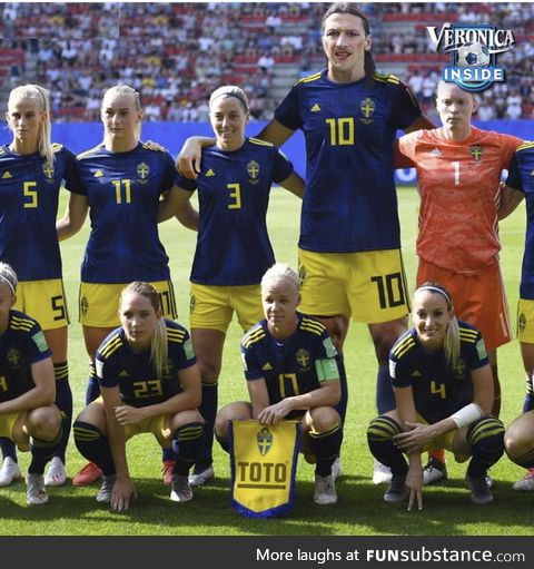 Surprise at the Swedish women football team
