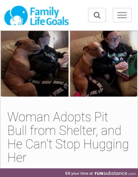 Women adopts dog from shelter who was likely to be put down