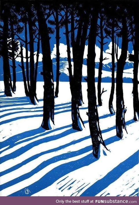 Bryan Angus -  Scottish artist, painter, pastels, lino prints.