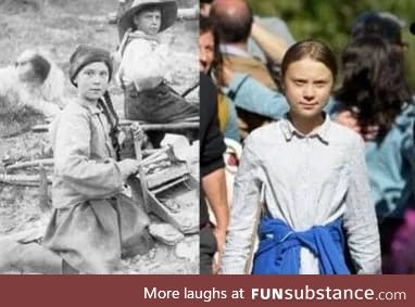 Great Thunberg circa 1899 before she time traveled to the future