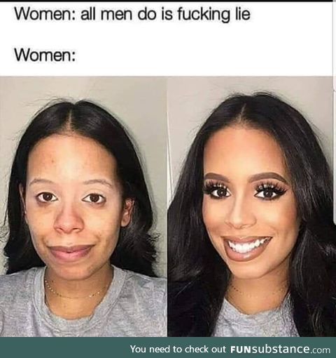 Must be men's fault somehow