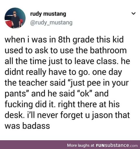 Jason is a mad man