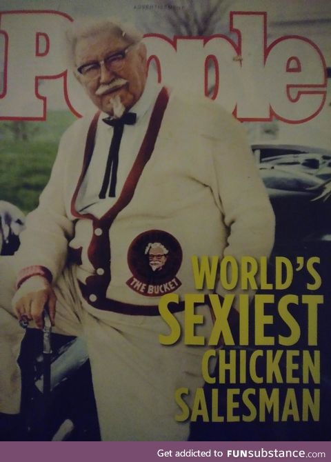 Heck yeah sexy chicken salesman