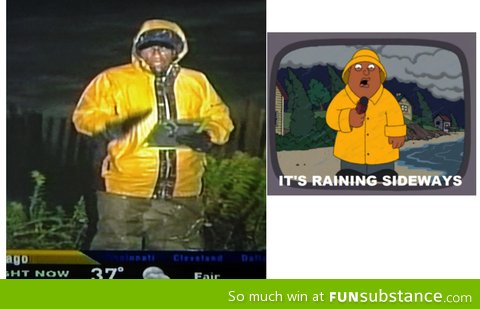 Here ollie with the weather