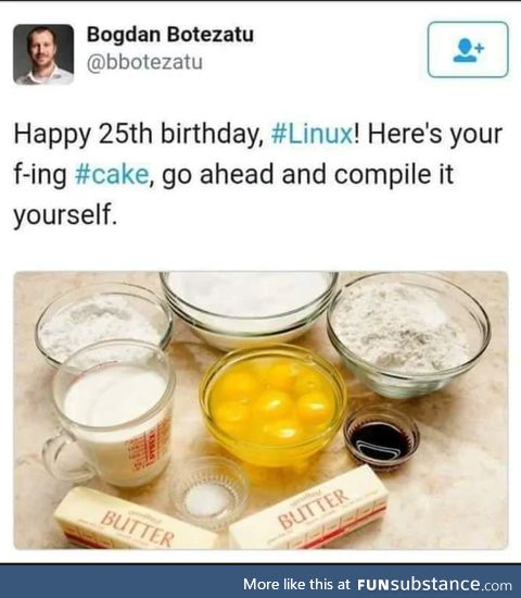 Compile the cake, Linux