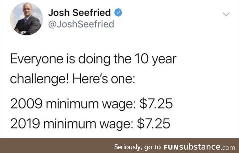The most disappointing 10 year challenge