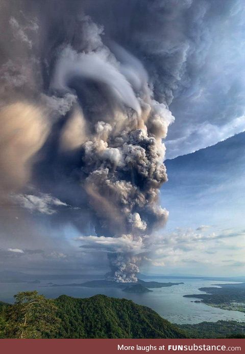 Taal volcano, Philippines - January 12, 2020