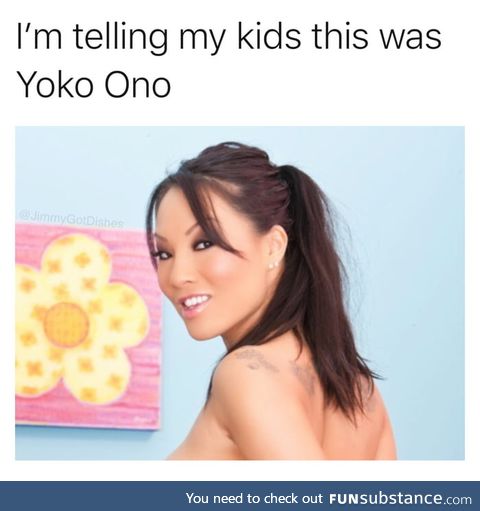 No wonder John Lennon was so distracted!