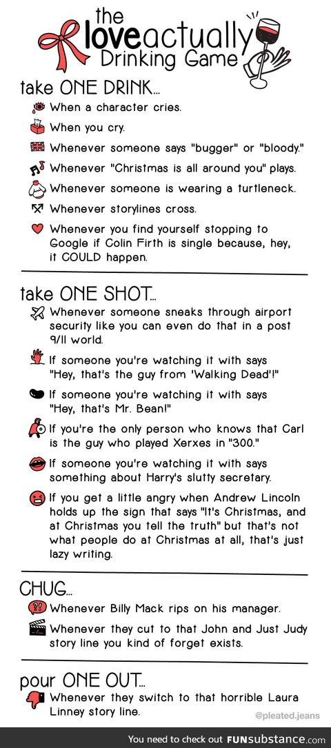 Love Actually (the drinking game)