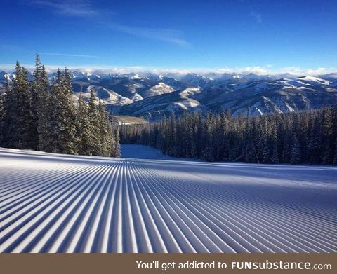 A Ski Run first thing in the morning