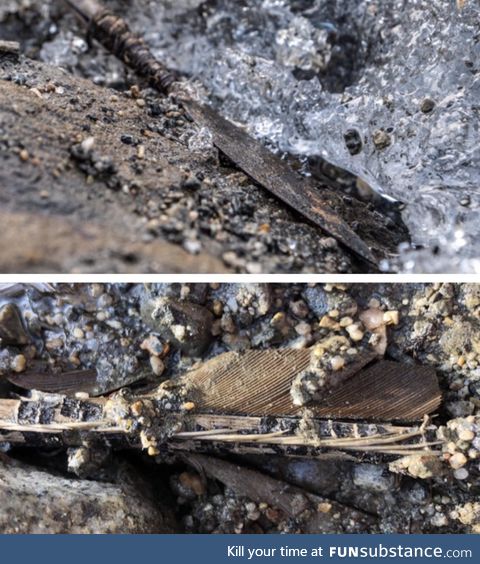 A circa 1,500 year old arrow recently found in melting ice