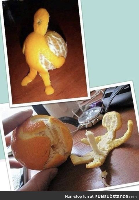 Just an orange peel