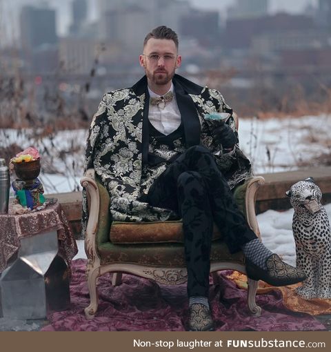 They say dress for the job you want, so I dress like the Willy Wonka of Day Drinking