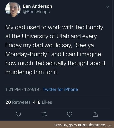 My dad works with Ted Cruz