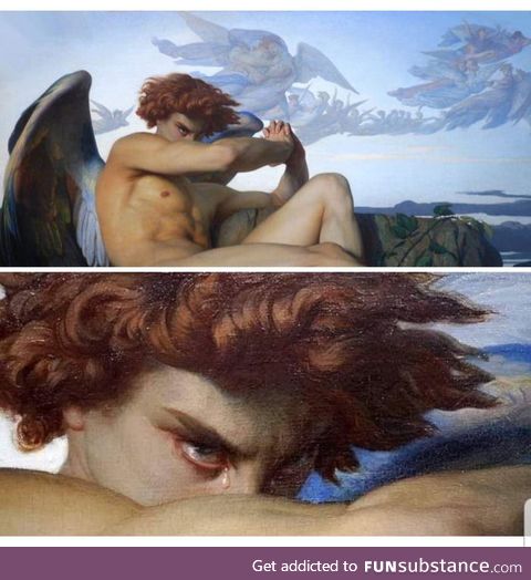 Lucifer after being expelled from heaven