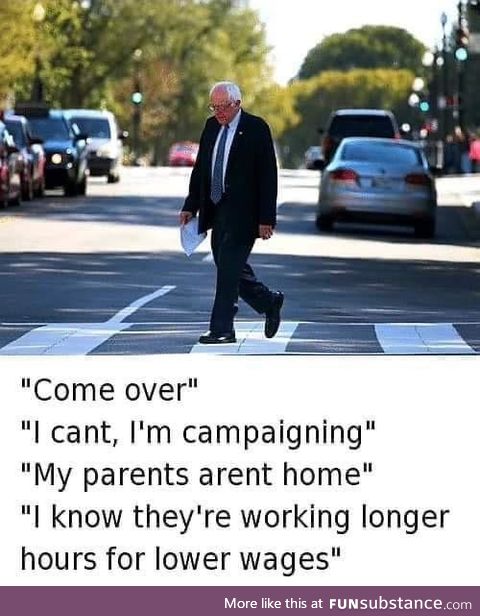 Why did the Bernie cross the road?