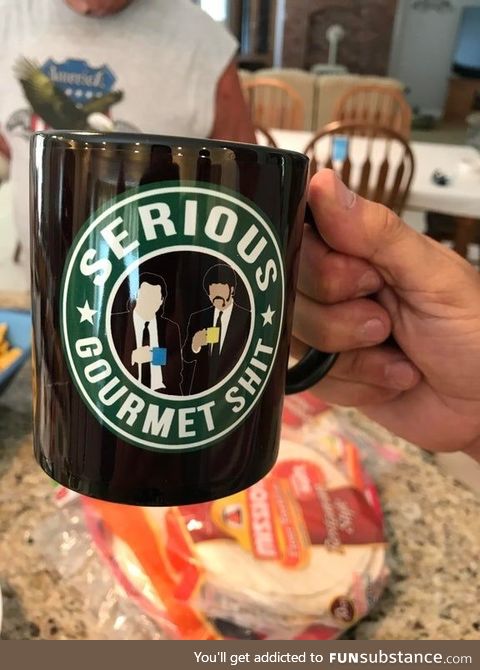 A friend gifted this coffee mug to my dad