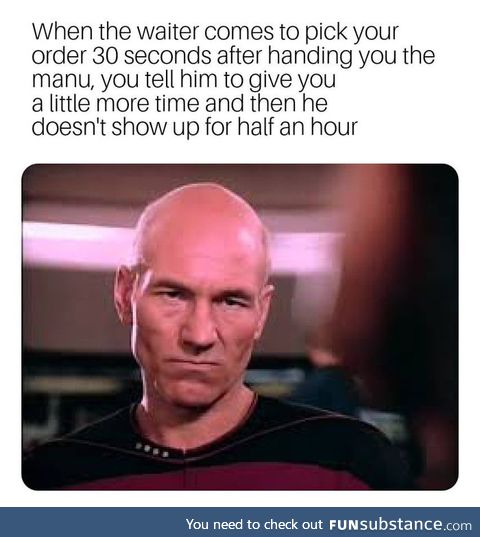 Happened to me 3 times this week. Is there a waiter sumbag code they follow or what?