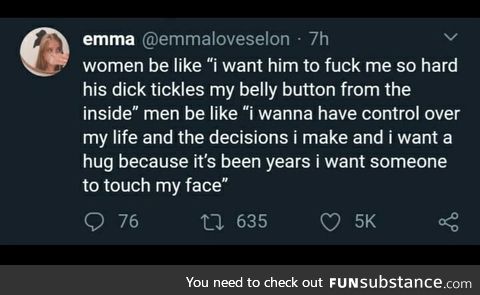 That's all we've ever wanted, ladies