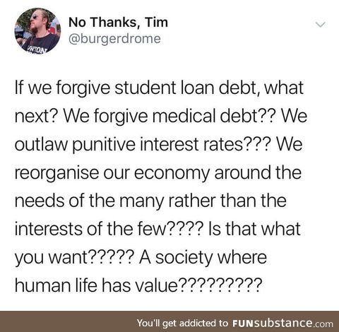 No thanks, Tim