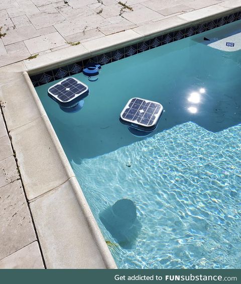 Solar powered pool cleaners