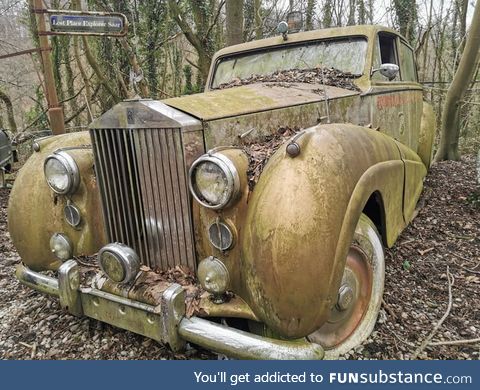 One of my favorite pictures. Photographed somewhere in Germany. Abandoned Rolls Royce