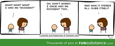 Having an accident