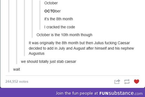 October plot twist