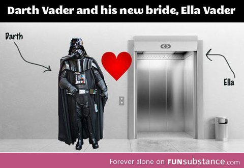 Darth Vader and his new bride