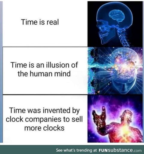 Can't believe there are still morons who think time is real lmao