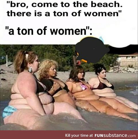 When I go to the beach