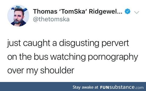 Pervert on the bus