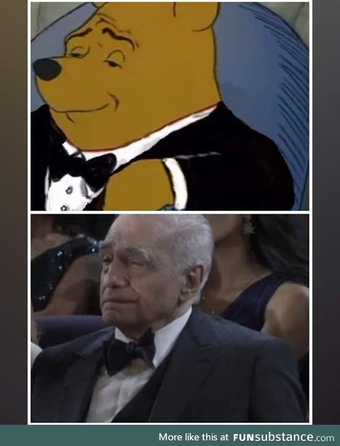Martin Scorsese is the elegant pooh in real life