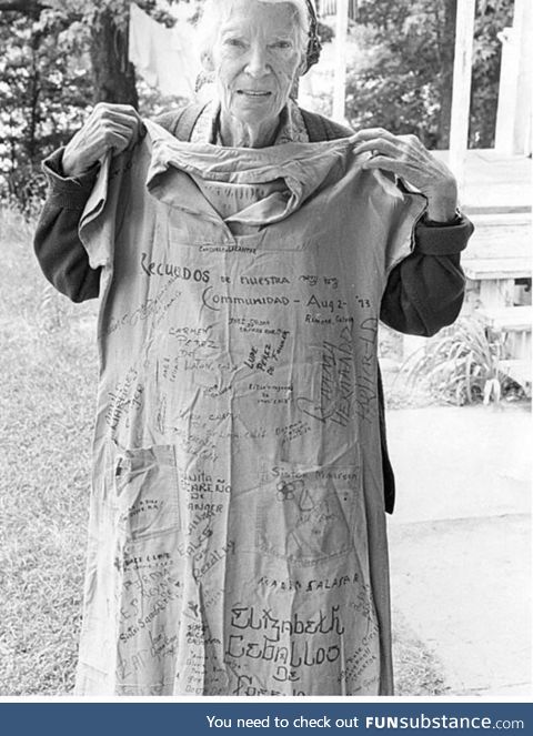 Dorothy Day with her jail garb