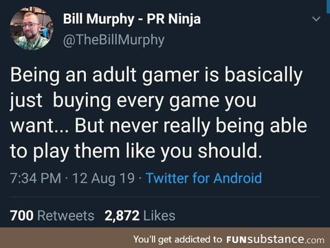 *gaming library has over 200 games in it*