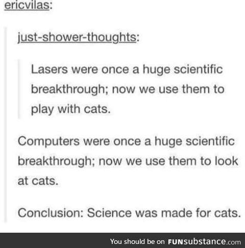 Science is for the cats