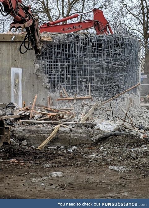 Demolishing a bank vault