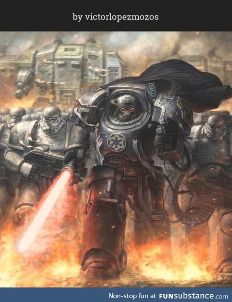 Darth Vader, Stormtroopers and AT-ST
