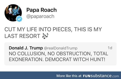 Thank you, Papa Roach