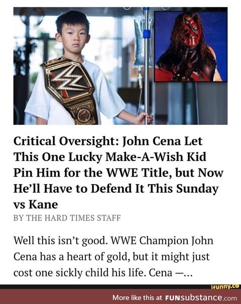 Cena with another make-a-wish