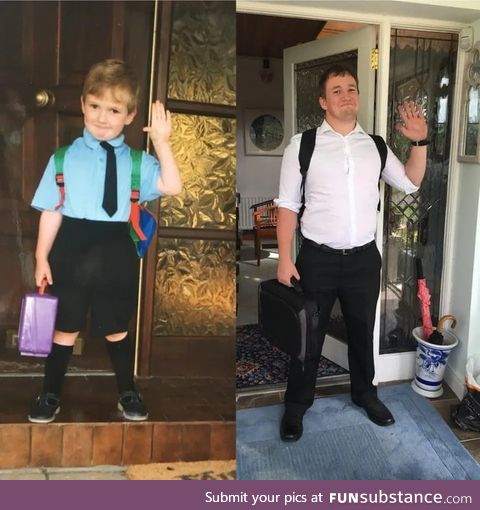 First day to school and first day to school as a teacher